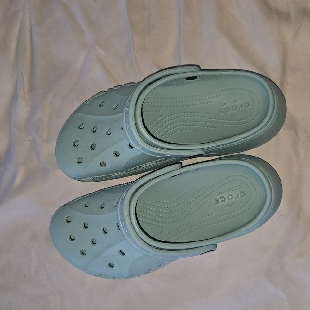 CROCS Sz:W8 Color:Blue Platform